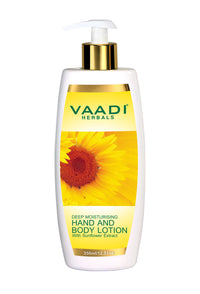 VAADI HERBALS Hand and Body Lotion with Sunflower Extract, 350g (8906049912729)