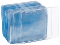 Basics Clear Name ID Badge Holder - Horizontal (Pack of 50) 50.0