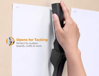 Bostitch Office Dynamo 4 in 1 Standup Stapler, 20 Sheet Capacity, Integrated Pencil Sharpener, Staple Remover & Staple Storage, Black