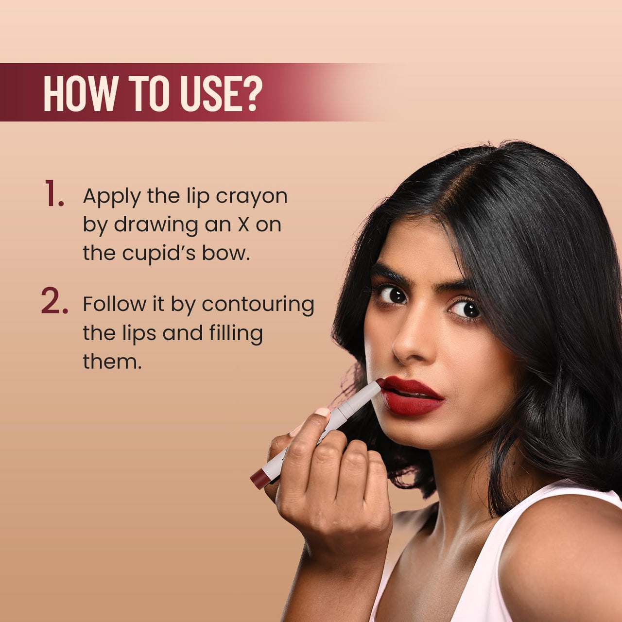 Swiss Beauty Non-Transfer Matte Cat Lip Crayon | Water-Resistant | Long-Lasting 8 Hours Stay | Retractable Lip Crayon | Shade - Fig-Mauve, 1.5g |