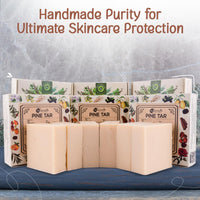 Naturalis Pine Tar Soap – Handmade Cold Pressed Soap Infused with Pine Tar Oil – Natural, Luxury Soap for Deep Skin Nourishment, Moisturizing and Refreshing, 100g