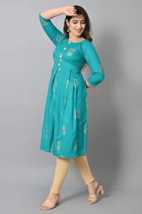 VASTRAMANIAA Women's  Rayon A-Line Kurta