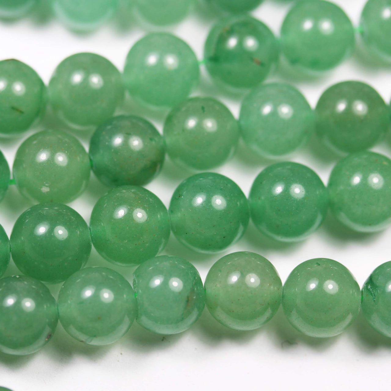 Natural Gemstone Beads for Jewelry Making Energy Healing Crystals Jewelry Chakra Crystal Jewerly Beading Supplies Aventurine 10mm 15.5inch About 36-40 Beads