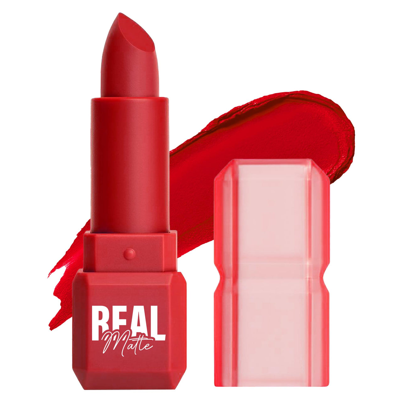 Mila Beauté Real Matte Lipstick | Enriched With Rosehip Extract | Ultra Matte Finish & Long Lasting I Single Swipe, Lightweight & Comfortable - 17-CARNATION RED