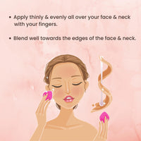 Barva SPF 50, 2 in 1 Cream Semi-Matte Foundation and Concealer, Perfect for Indian Skin Tones, 9g (Dusk)