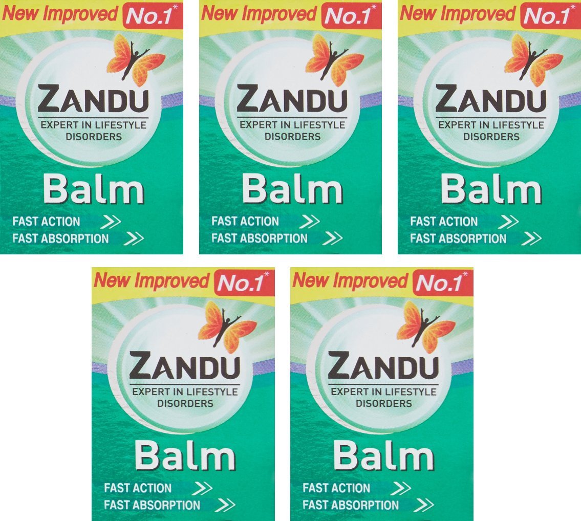 Zandu Balm (8 ml) Pack of 5