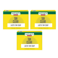 NATURES ESSENCE Tan Clear Lacto Tan Soap| | Soap For Bath, 225Gm, Pack Of 3