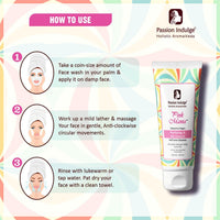 Passion Indulge Pink Mania Face Cleanser & Face Mudd | Purifying & Oil Controlling with AHA BHA, Turmeric & Green Tea