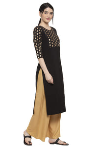 ALC Creation Women's  Crepe Skinny Kurta