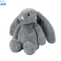 Best Pet Supplies Interactive Bunny Buddy Dog Toy with Crinkle and Squeaky Enrichment for Small and Medium Breed Puppies or Dogs, Cute and Plush - Bunny Bundle (Beige, Gray)