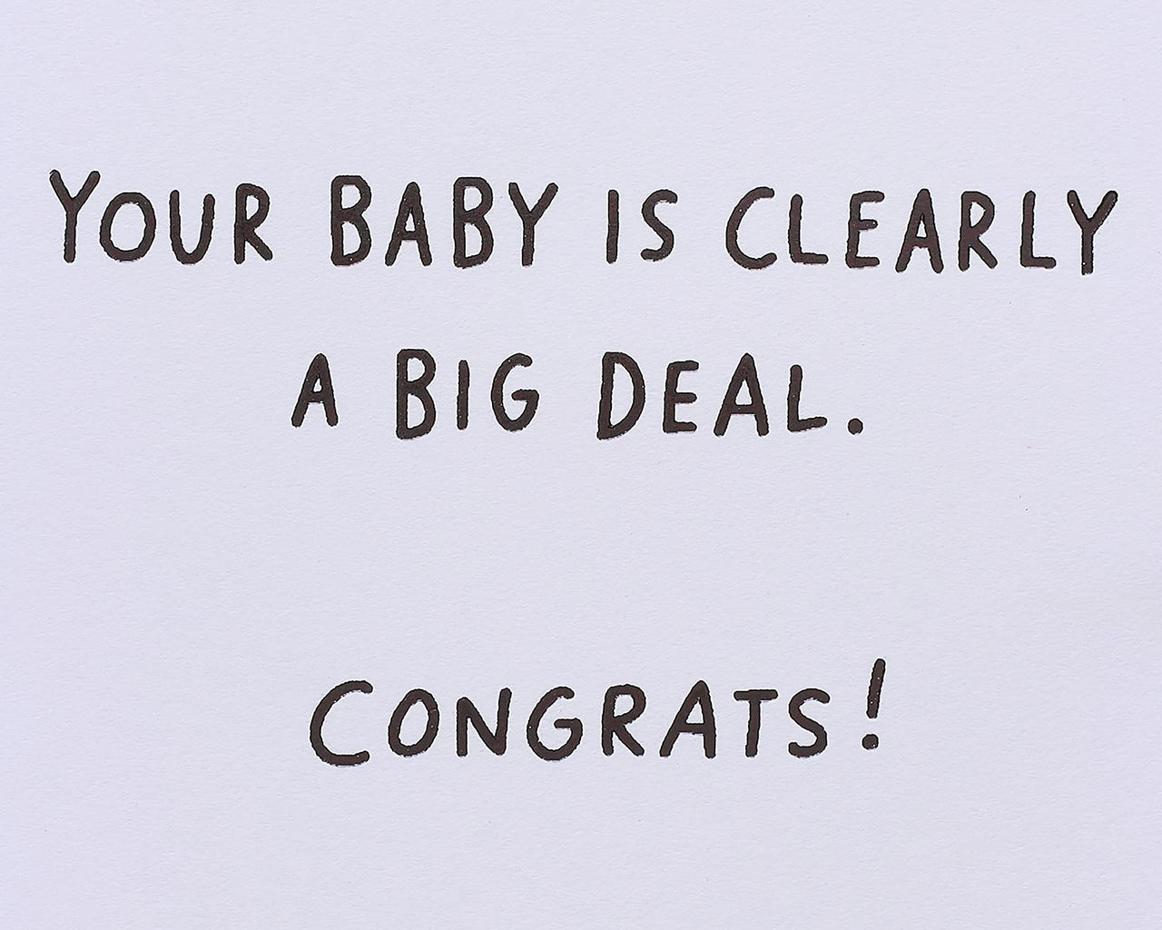 American Greetings Baby Shower Card (A Big Deal) A Big Deal