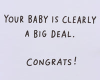 American Greetings Baby Shower Card (A Big Deal) A Big Deal