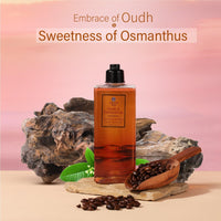 Ayouthveda Oudh & Osmanthus Shower Gel with Coffee | Aromatic Body Wash for Revitalizing & Hydrating Skin | Sulfate-Free Luxury Cleanser for Men & Women | (250 ml)