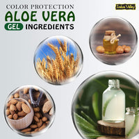 INDUS VALLEY Bio Organic Color Protection Aloe Vera Gel With Argan Oil For Rich Colour & Shiny Hair - (175ml)