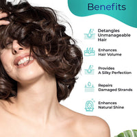 Pilgrim Korean Anti-Frizz Hair Care Set With Sulphate Free Shampoo & Argan Oil Conditioner 200ml Each - FREE Jute Kit Bag | Silky Smooth Hair for Women and Men