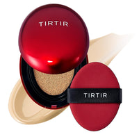 TIRTIR Mask Fit Red Cushion Foundation | Full coverage, Skin fit, Satin Glow Finish | Korean Cushion Foundation #24W SOFT BEIGE | 18g