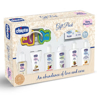 Chicco Baby Moments Delight Gift Pack Beige, Ideal Baby Gift Sets for Baby Shower, Newborn Gifting, New Parents, Birthdays, New Advanced Formula with 0% Phenoxyethanol, 0m+ (8 Items)