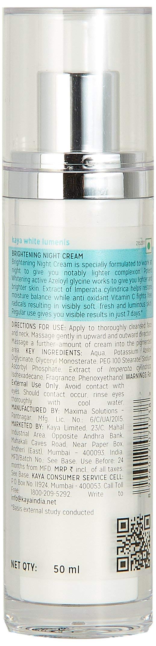 Kaya Clinic Brightening Night Cream, 50ml and Kaya Clinic Brightening Beads Cleanser, 100ml