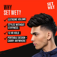 Set Wet Extreme Volume Hairstyling Powder 10g |12 Hour Strong Hold & Matte Finish |Hair Volumizing Powder Wax