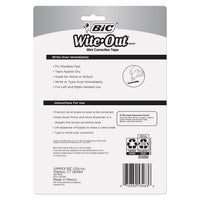 BIC Wite Out BIC BIC Brand Mini Correction Tape, 16.4 Feet, 6-Count Pack of white Correction Tape, Compact Tape Office or School Supplies