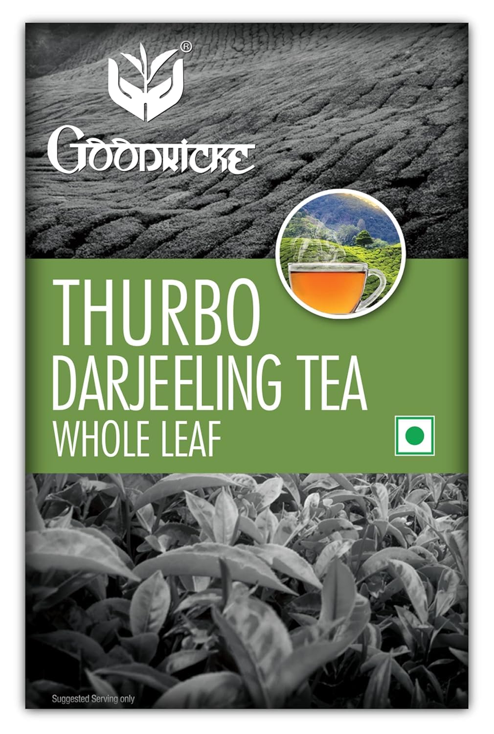 GOODRICKE Thurbo Darjeeling Tea - 250Gm(Pack Of 1)| 100% Pure & Original Single Estate Whole Leaf Tea | Premium Black Long Loose Tea Leaves With Rich Taste