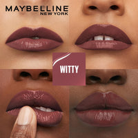Maybelline New York Liquid Matte Lipstick, Long Lasting, 16hr Wear, Superstay Matte Ink, 20 Pioneer, 5ml & High Shine Gloss, Lasts for 16 HRs, SuperStay Vinyl Ink, Witty