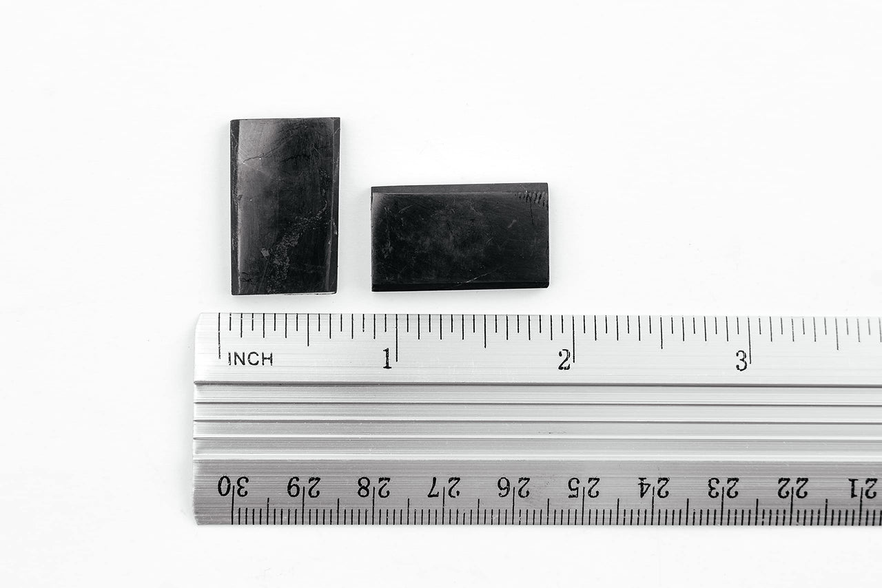 KARELIANMASTERS Shungite Stone Sticker Set for Cell Phone | Crystal Healing Protection Plate for Tablets & Laptops … (Set of 10 Plates) Set of 10 plates