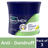 Parachute Advansed Men Hair Cream, Anti-Dandruff, 100 gm (Pack of 3) And Anti-Hairfall With Almond, 100 gm (Pack of 3)