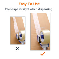 Basics Packaging Tape Dispenser Gun for 1.88-Inch Wide Packing Tape/3-Inch Inner Paper Core