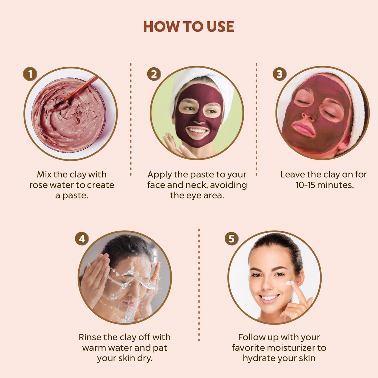 INDUS VALLEY Bio Organic 100% Natural Moroccan Rhassoul Clay Powder For Acne, Blemishes, Pores, Black Heads, Skin Whitening, Face Pack, Skin Care Mask & Hair Care - 250g