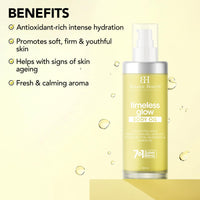 Botanic Hearth Timeless Glow Body Oil 100 ml - Anti-Aging Hydrating Oil with Vegan Collagen, Sprout Stem Cell Extract, Mango Butter, Grapeseed & Lemon Oil for Soft & Youthful Skin for Men & Women - in a Premium Glass Bottle