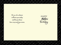 Hallmark 80th Birthday Card (Honor You Today)