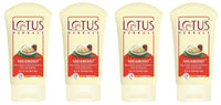 Lotus Herbals Shea Butter and Real Strawberry 24 Hour Moisturiser Cream (60g) x Pack of 4