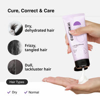 Cureskin Keratin Smooth Conditioner With Moringa, Keratin And Argan | Strenghtens And Nourishes For Damaged Hair, 80 Gram (Pack Of 1)