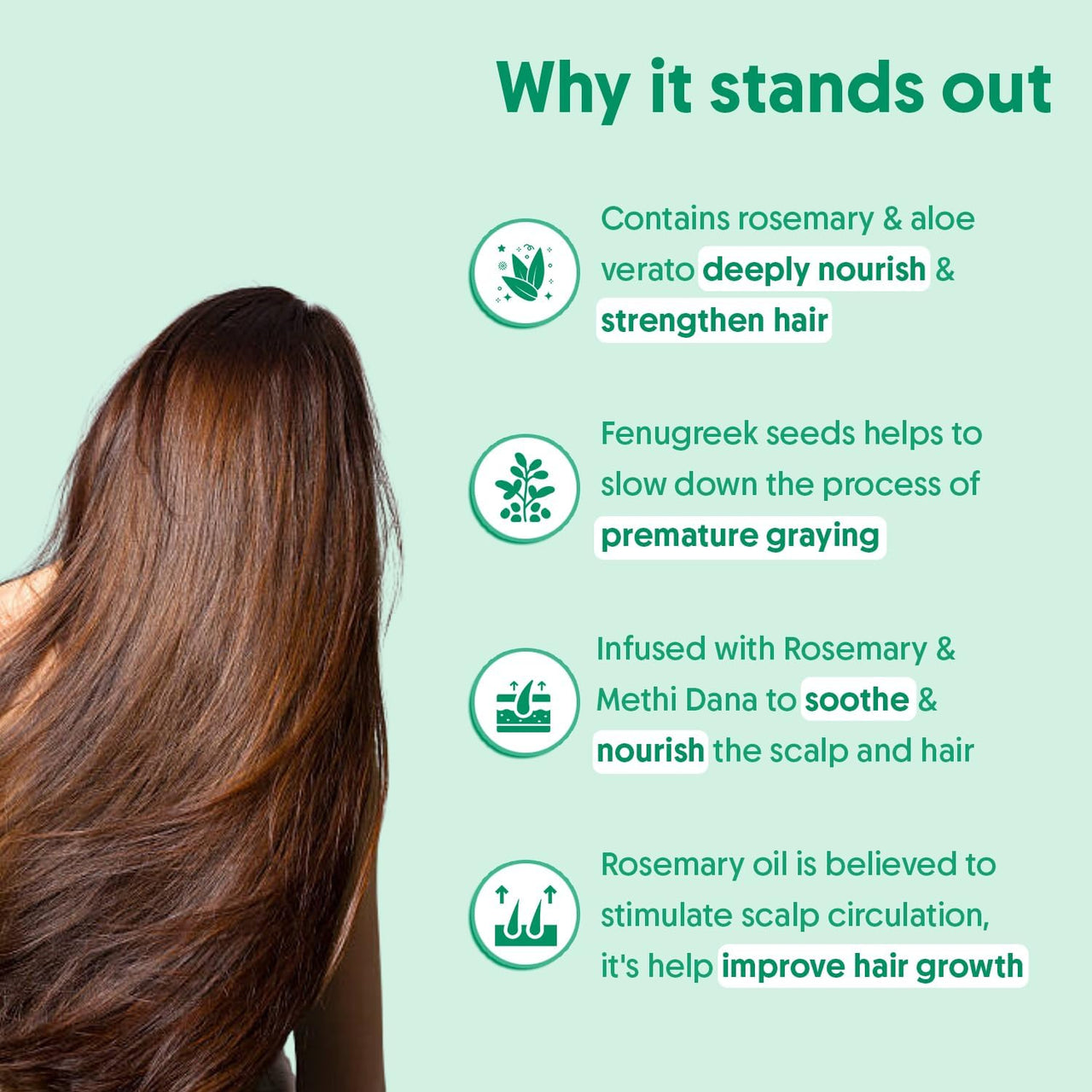 Aravi Organic Anti-Hairfall & Hair Growth Solution | Rosemary Shampoo & Conditioner Combo | Sulphate-Free Formula with DHT Blocker for Stronger, Healthier| For Men & Women | 200ml Each