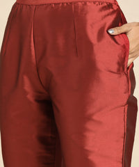 LookMark Womens Art Silk Kurta and Pant Set with Dupatta