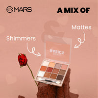 MARS 12 Shades Back to Basics Matte Eyeshadow Palette with Free Applicator (14.4 gm) (Shade-01) 12 Shades Back to Basics Eyeshadow Palette with Free Applicator (14.4 gm) (Shade-02), Multi