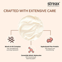 Streax Professional Vitariche Care Smooth and Shine Hair Mask For Women- Hairmask Enriched with Biovit-A-OX Complex, Hydrolyzed Silk Protein, and Vitamins- For Soft, Smooth, and Rejuvenated Hair, 200g