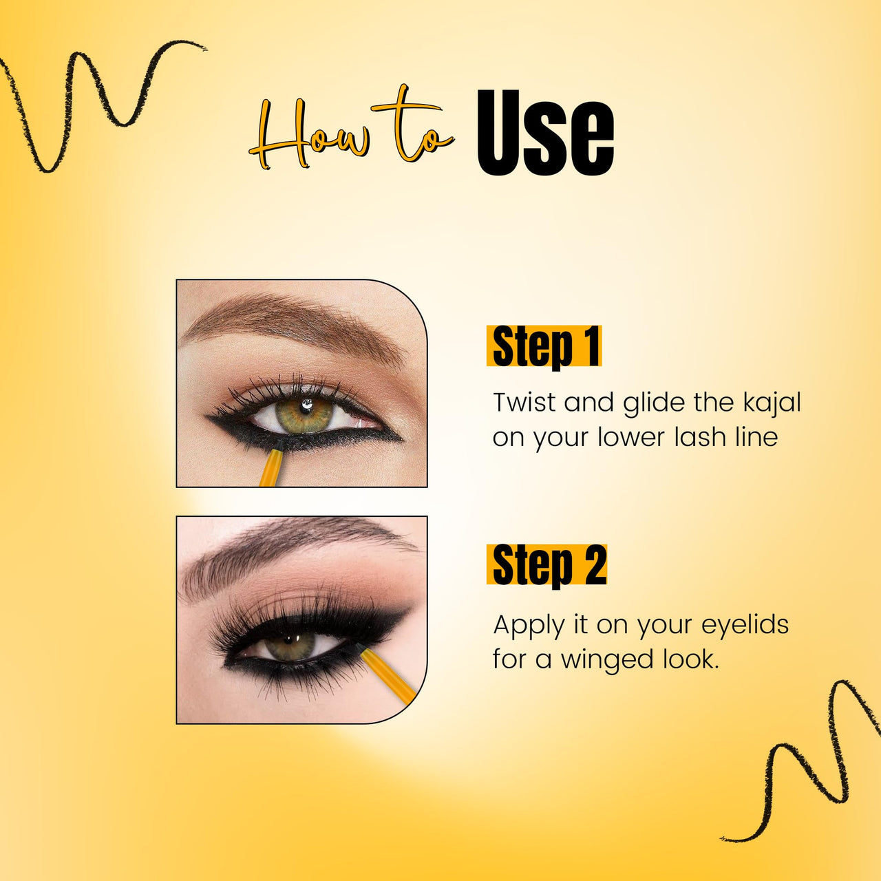 Beauty Berry Super Black Kajal Pencil - Black, 0.35g | 18 Hr Long Stay | One Stroke Smooth Glide | Matte Finish, Highly Pigmented | Long Lasting, Smudge Proof & Waterproof Kajal for Women