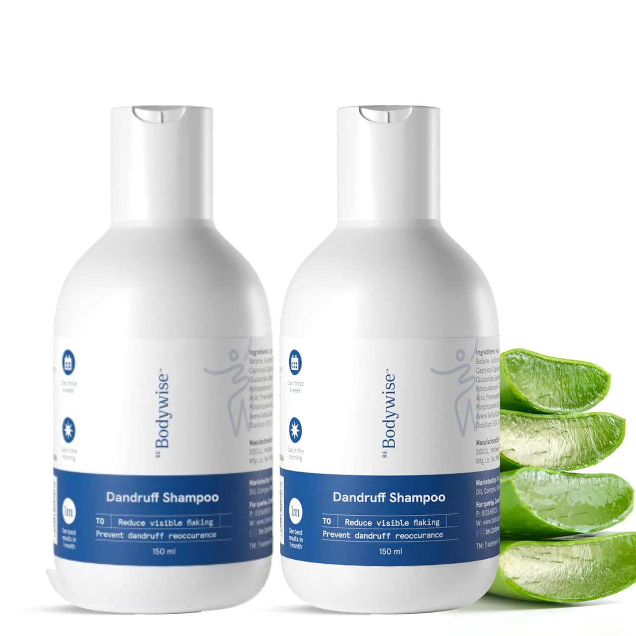 Be Bodywise Anti Dandruff Shampoo for Women 300ml | Targets Dandruff, & Removes Visible Flakes | Reduces Inflammation | Shampoo for Smooth & Frizz Free Hair | pack of 2
