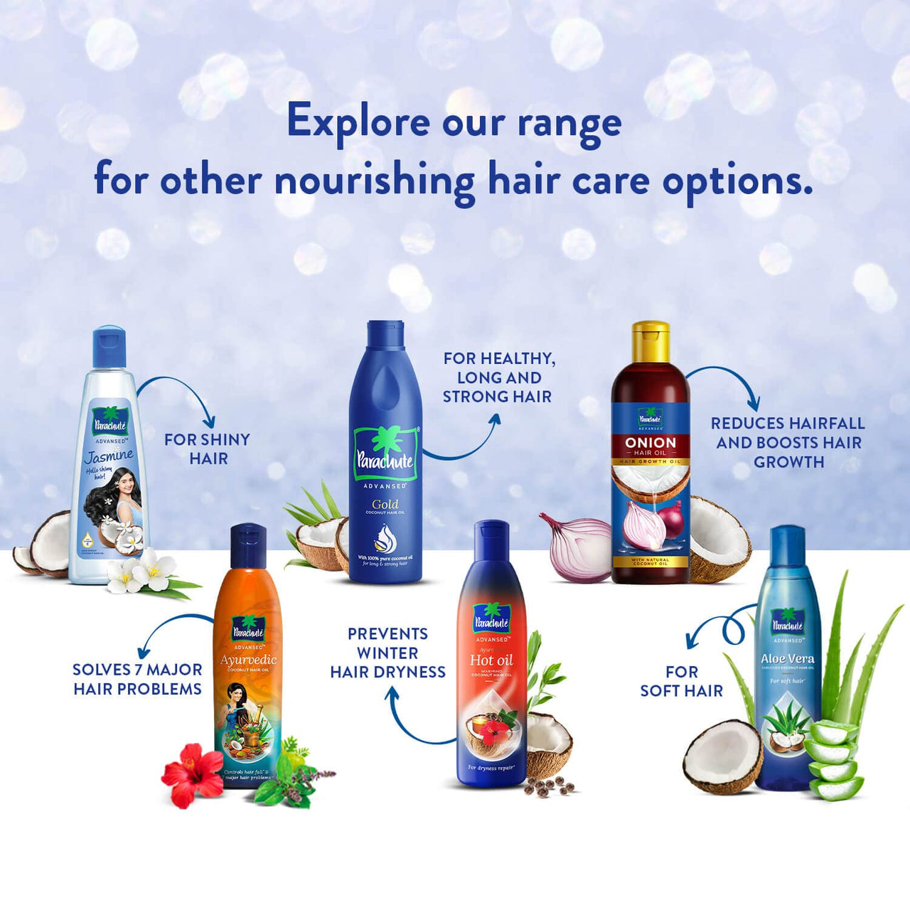 Parachute Advansed Jasmine Coconut Hair Oil With Vitamin-E For Healthy Shiny Hair, Non-sticky, 500ml (Pack of 2)