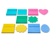 American Greetings Single Panel Blank Cards with Envelopes, Spring Shapes & Colors (100-Count)