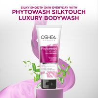 Oshea Herbals Phytowash Silk Touch Luxury Bodywash for All Skin Types | for Super Nourishing & Velvety Experience | Enriched with Siberian Ginseng, Green Tea & Aloevera Extracts 200 ml