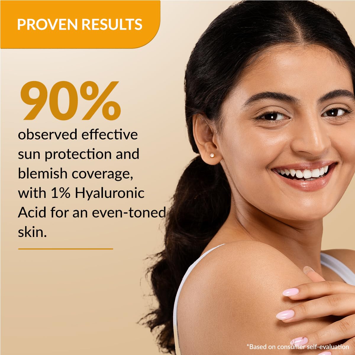 Fixderma Shadow Tinted Sunscreen Medium SPF 50 PA+++ | 1% Hyaluronic Acid & Vitamin E | Brightens & Nourishes the Skin | UVA & UVB Protection | Lightweight | No White Cast | For All Skin Types - 30gm