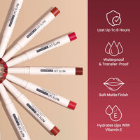 Swiss Beauty Non-Transfer Matte Cat Lip Crayon | Water-Resistant | Long-Lasting 8 Hours Stay | Retractable Lip Crayon | Shade - Fusion, 1.5g |