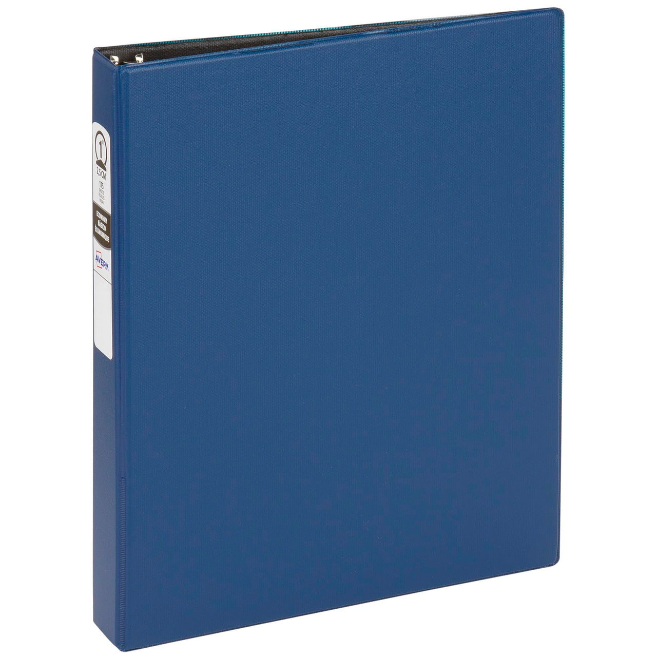 Avery Economy 3 Ring Binder, 1" Round Rings, 1 Blue Binder (03300) 1 Pack