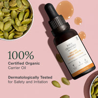 Juicy Chemistry Organic Pumpkin Seed Oil, 30 ml | 100% Pure, Virgin, Cold Pressed & Certified Organic Carrier Oil | Anti-Ageing, Hair Growth, Fast Absorbing