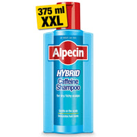 Alpecin Hybrid Shampoo 1x 375ml | Natural Hair Growth Shampoo for Sensitive and Dry Scalps | Energizer for Strong Hair | Hair Care for Men