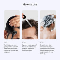 Arata Grow Strong Combo | Intensive Hair Growth Serum & Super Shampoo | Boost Hair Growth | Reduce Hair Loss | Smooth & Shiny Hair | 3% Redensyl, Biotin, Protein, Vitamins | 150ml + 30ml