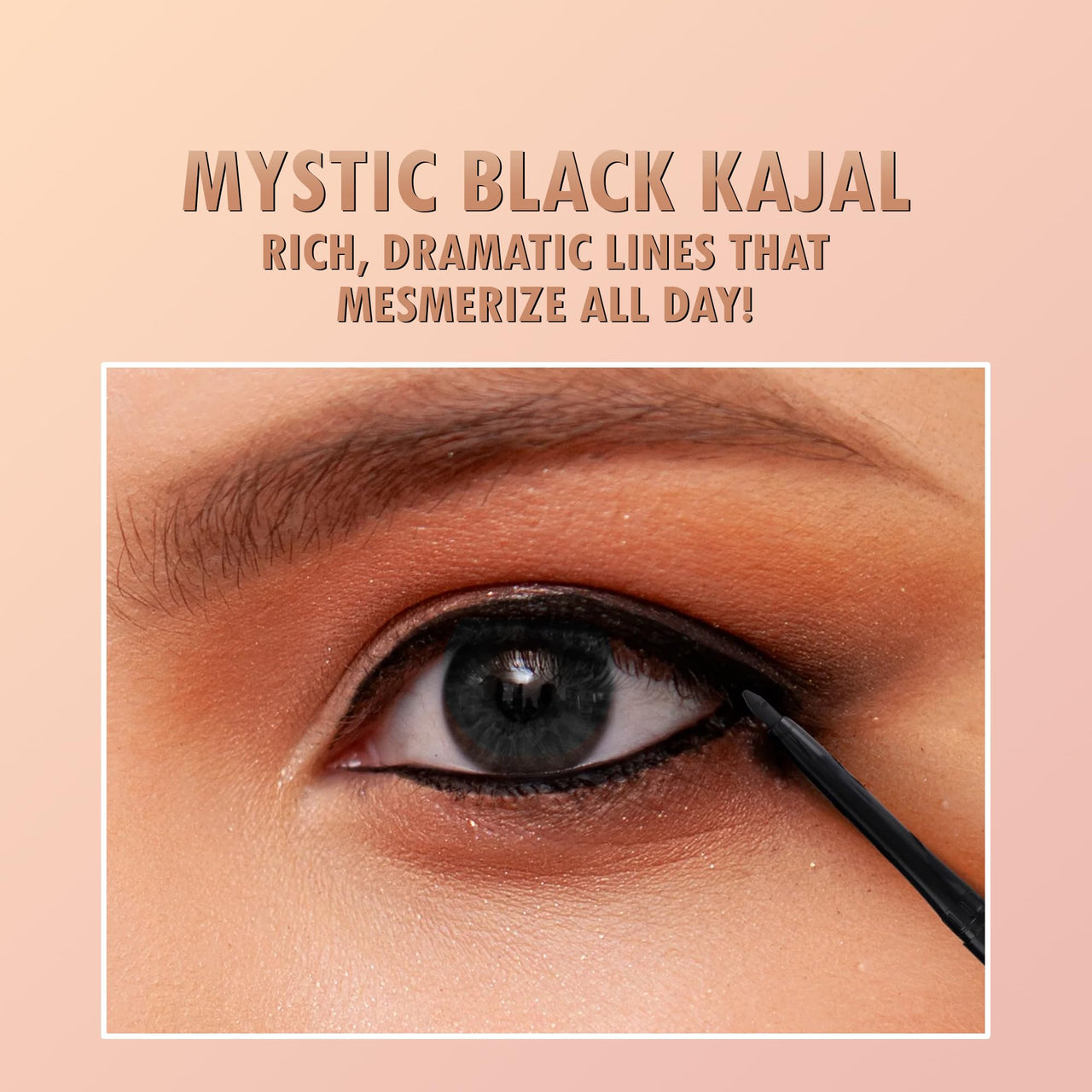 OG BEAUTY Mystic Black Kajal | Waterproof & Smudge-Proof | Intense Long-Lasting Eye Liner | Enriched with Vitamin E & Castor Oil